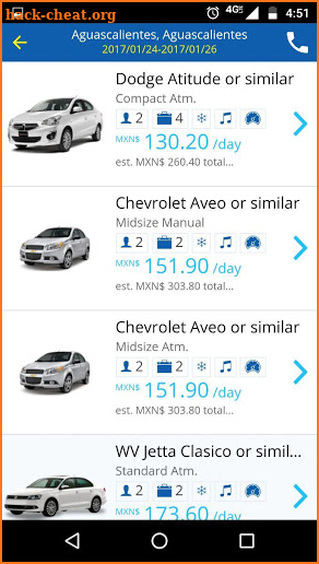 Alamo Rent A Car screenshot