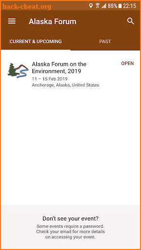 Alaska Forum's Event App screenshot