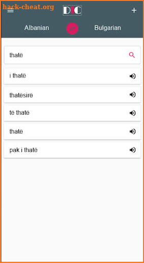 Albanian - Bulgarian Dictionary (Dic1) screenshot