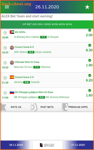 Alex Ferguso VIP Correct Score Betting Tips screenshot