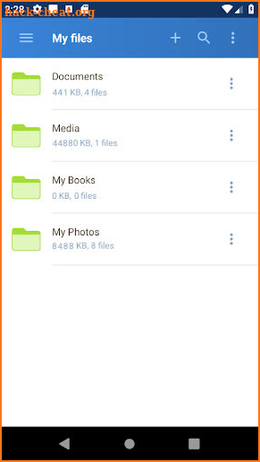 Alfafile.net File Manager screenshot