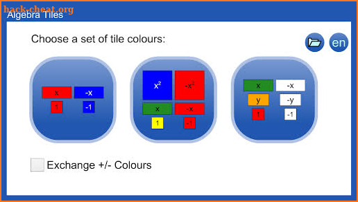 Algebra Tiles by mathies screenshot