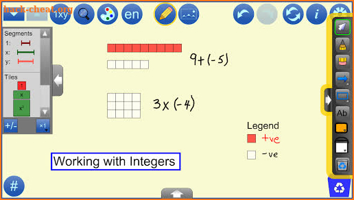 Algebra Tiles by mathies screenshot