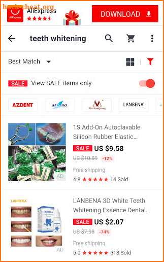 Aliexpress Global Deals screenshot