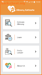 Alimony Estimate Calculator screenshot