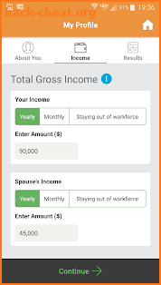 Alimony Estimate Calculator screenshot