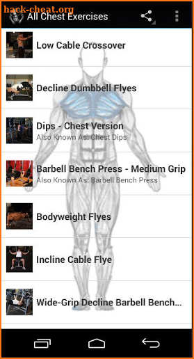 All Chest Exercises screenshot