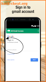 All Email Access with call screening screenshot