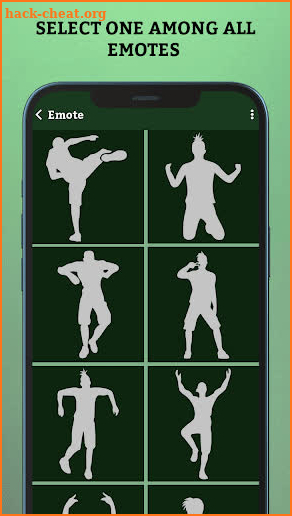 All Emotes and free Happymod Dance, Skin Tool screenshot