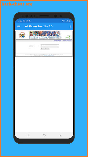 All Exam Results  BD screenshot