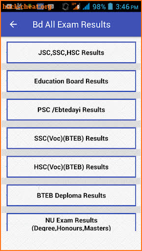 All Exam Results - SSC HSC NU JSC PSC screenshot