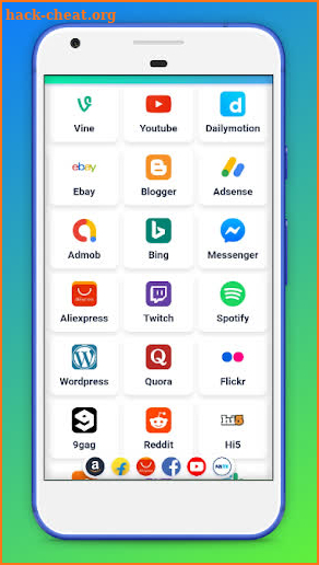 All in one social media and social network app screenshot