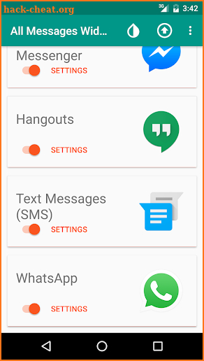 All Messages Widget screenshot