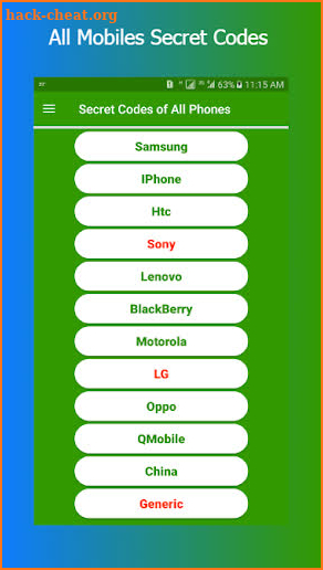All Mobiles Secret Codes Latest 2019 screenshot