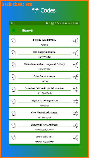 All Mobiles Secret Codes Latest 2019 screenshot