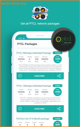 All Network Packages 2021 Free Packages 2021 screenshot