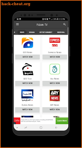 All Pakistani TV Channels Free - Fizan TV screenshot