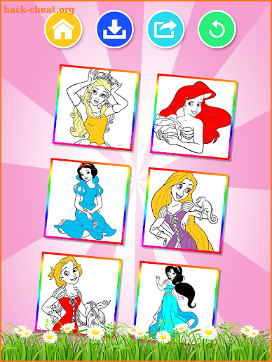 All Princess Coloring Pages screenshot