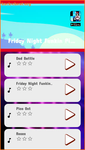 All Songs Friday Night Funkin Piano Tiles screenshot