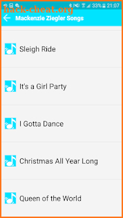 All Songs Mackenzie ziegler screenshot