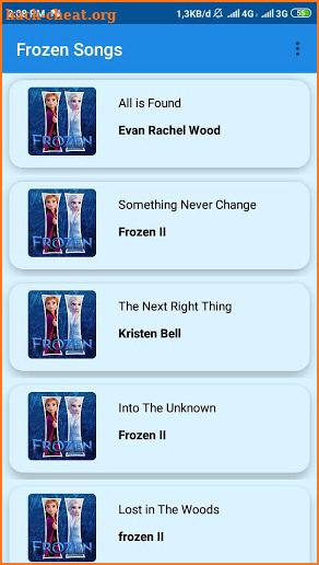 All Songs Offline + lyrics from frozen screenshot