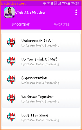 All Songs Violetta - Music And Lyric 2018 screenshot