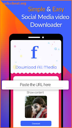 All video downloader for social media network screenshot