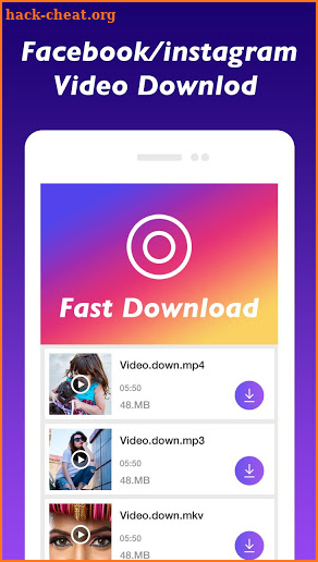 All video downloader - Repost HD Video screenshot