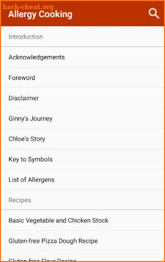 Allergy Cooking with Confidence screenshot