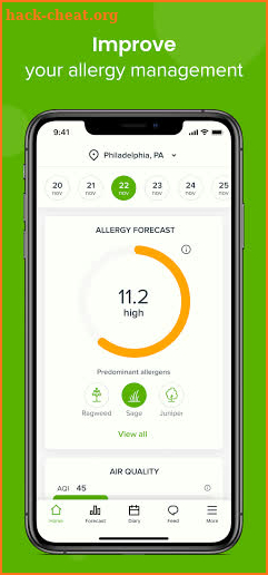 Allergy Plus by Pollen.com screenshot