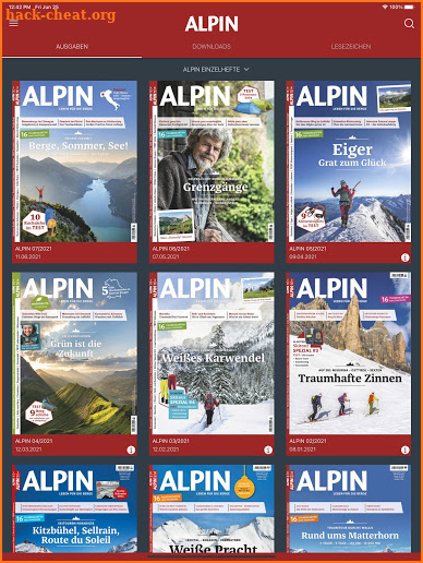 ALPIN eMagazine screenshot