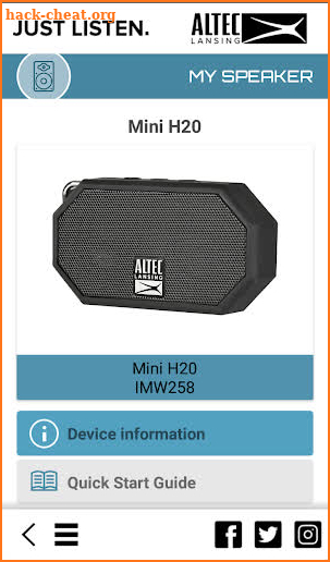 Altec Lansing Just Listen screenshot