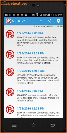 Alternate Side Parking Rules screenshot