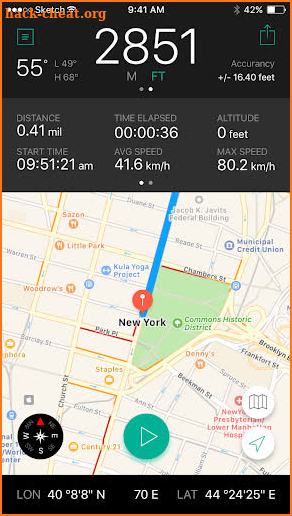 Altimeter Pro (Location Tracking) screenshot