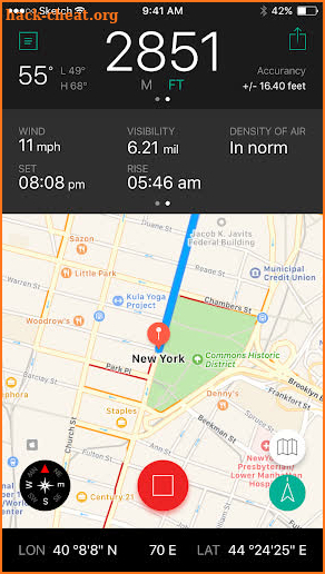 Altimeter Pro (Location Tracking) screenshot