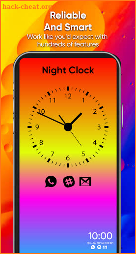 Always on Display AMOLED Super Edge Light Clock screenshot