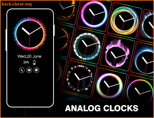 Always on display – Clock face screenshot