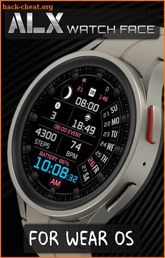 ALX04 Digital Watch Face screenshot