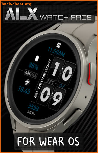 ALX05 Flip Watch Face screenshot