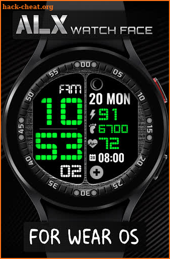 ALX07 LCD Digital Watch Face screenshot