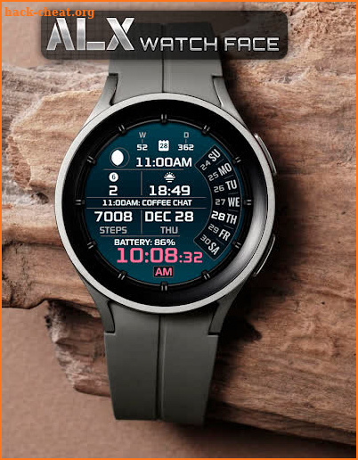 ALX08 Digital Watch Face screenshot