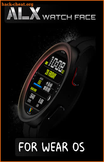 ALX08 LCD Digital Watch Face screenshot