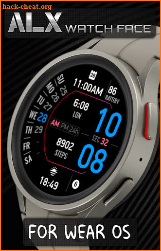 ALX10 Digital Watch Face screenshot