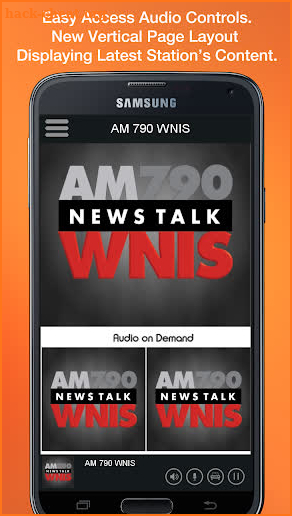 AM 790 WNIS screenshot