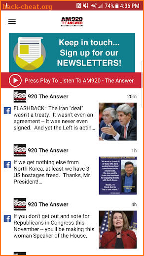 AM 920 The Answer screenshot