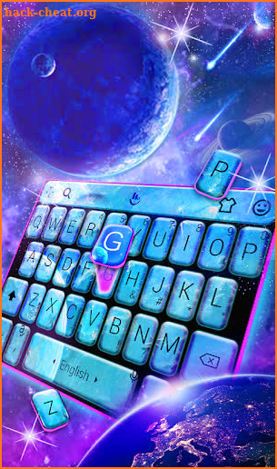 Amazing Whirlpool Galaxy Keyboard Theme screenshot