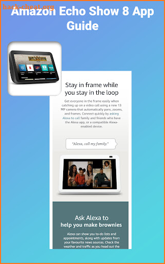 Amazon Echo Show 8 App Guide screenshot