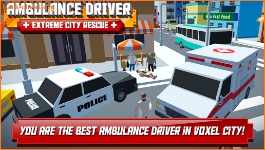 Ambulance Driver - Extreme city rescue screenshot