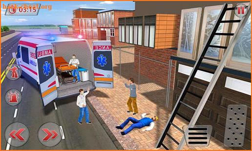 Ambulance Robot City Rescue Game screenshot