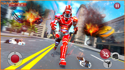 Ambulance Robot Transforming: Rescue robot games screenshot